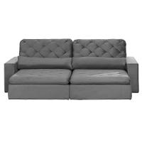 Sofá Modular 4 Lugares 2.30M Retrátil E Reclinável Cinza - 10