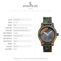 Relógio De Pulso Masculino Bobo Bird Gt130 À Prova D'Água Verde Sim - 4