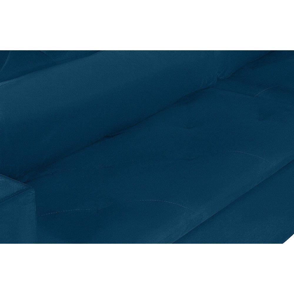Sofá Modular 4 Lugares 2.30M Retrátil E Reclinável Azul - 2