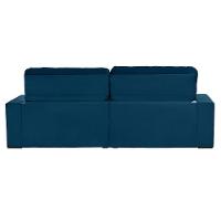Sofá Modular 4 Lugares 2.30M Retrátil E Reclinável Azul - 6