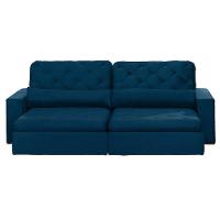 Sofá Modular 4 Lugares 2.30M Retrátil E Reclinável Azul - 10