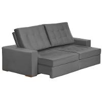 Sofá Modular 5 Lugares 2.50M Retrátil E Reclinável Cinza - 7