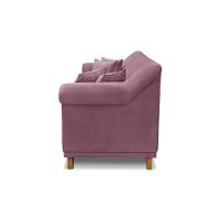 Sofá 200cm 3 Lugares Com 4 Almofadas Veludo Uva