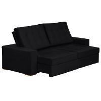 Sofá Modular 5 Lugares 2.50M Retrátil E Reclinável Preto - 7