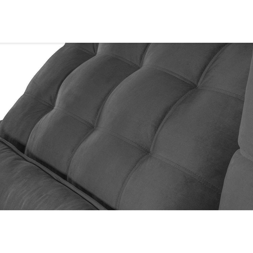 Sofá Modular 4 Lugares 2.30M Retrátil E Reclinável Cinza - 3