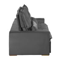 Sofá Modular 4 Lugares 2.30M Retrátil E Reclinável Cinza - 6