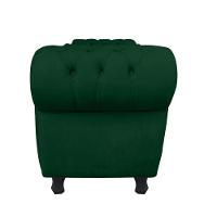 Divã Recamier Com Baú Grécia 1,55 Cm Suede Verde