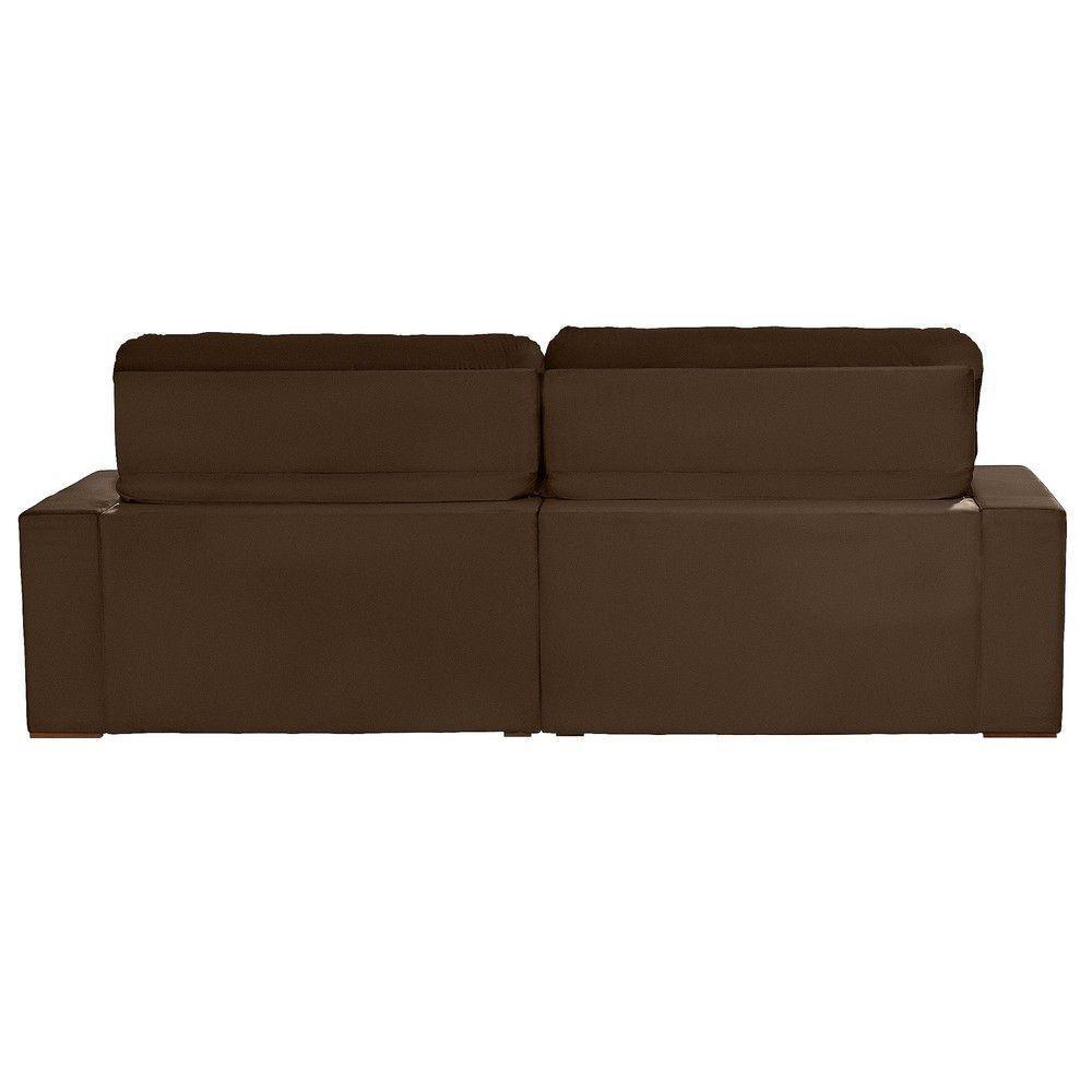 Sofá Modular 4 Lugares 2.30M Retrátil E Reclinável Marrom - 2