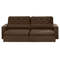 Sofá Modular 4 Lugares 2.30M Retrátil E Reclinável Marrom - 9