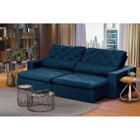 Sofá Modular 5 Lugares 2.50M Retrátil E Reclinável Azul - 1