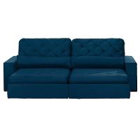 Sofá Modular 5 Lugares 2.50M Retrátil E Reclinável Azul - 10