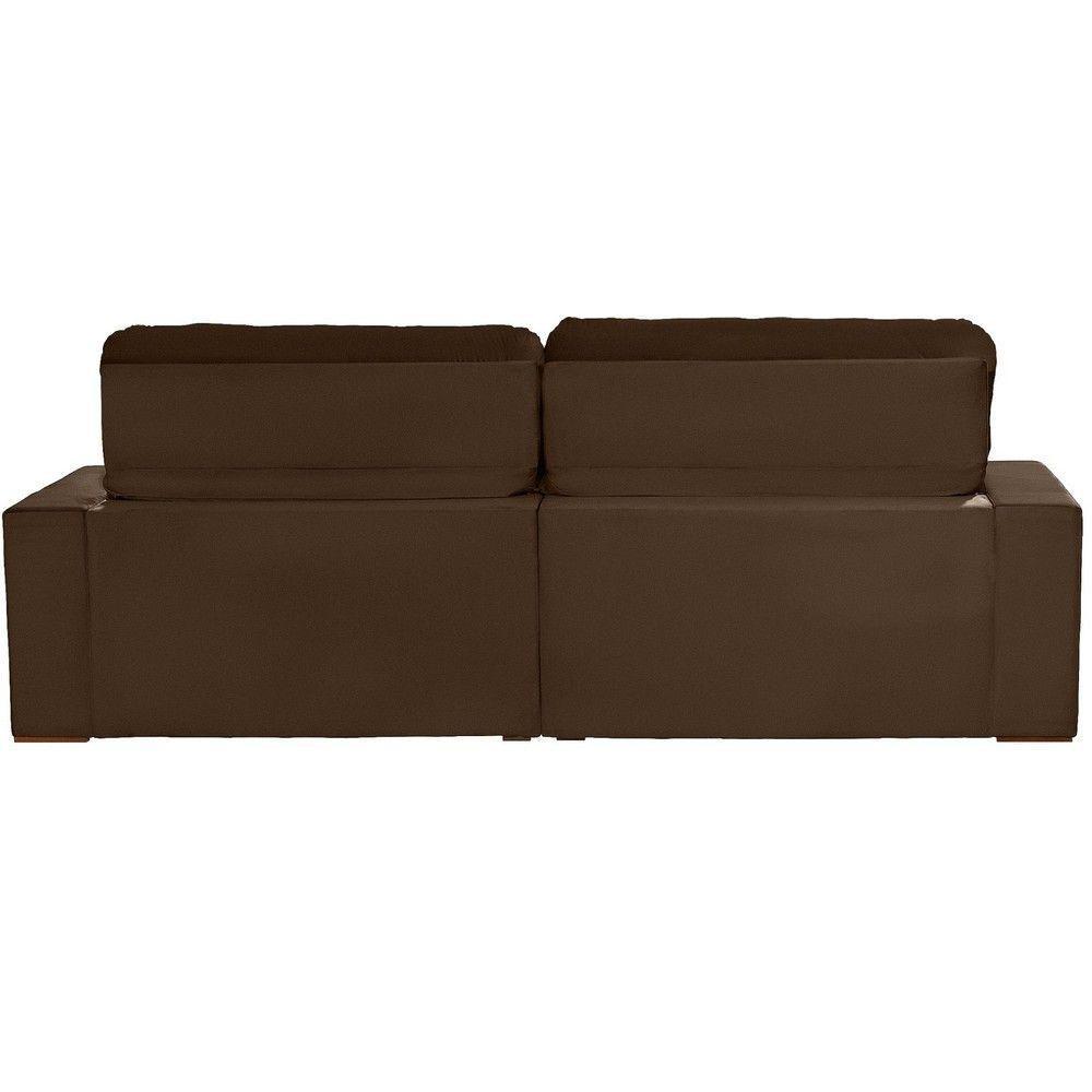 Sofá 6 Lugares Modular 2.90M Retrátil E Reclinável Marrom - 3