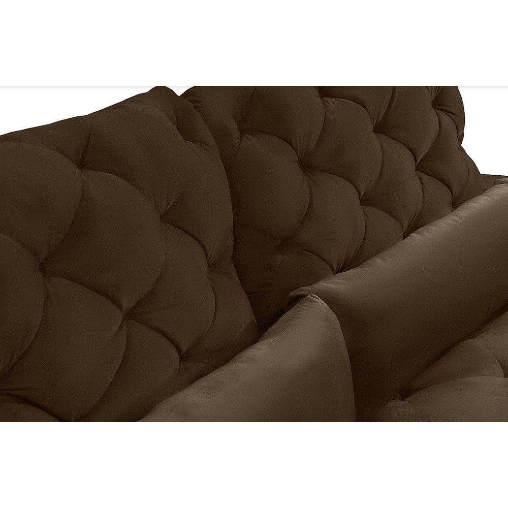 Sofá 6 Lugares Modular 2.90M Retrátil E Reclinável Marrom - 10