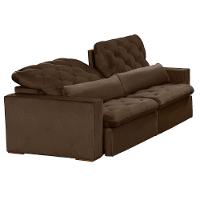 Sofá 6 Lugares Modular 2.90M Retrátil E Reclinável Marrom