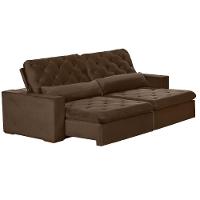 Sofá 6 Lugares Modular 2.90M Retrátil E Reclinável Marrom - 7