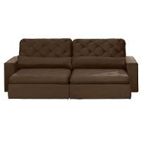 Sofá 6 Lugares Modular 2.90M Retrátil E Reclinável Marrom - 9