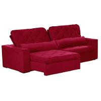 Sofá Modular 6 Lugares 2.90M Retrátil E Reclinável Vermelho - 7