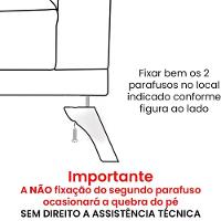 Sofa 2 Lugares 160 Cm Eron Linho Cru Vazzano Cru - 5