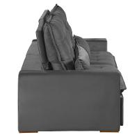Sofá Modular 6 Lugares 2.90M Retrátil E Reclinável Cinza - 6