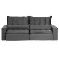 Sofá Modular 6 Lugares 2.90M Retrátil E Reclinável Cinza - 10