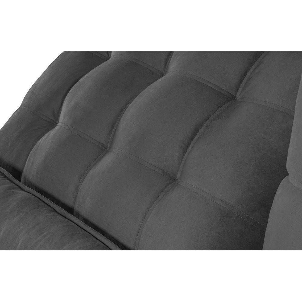 Sofá Modular 5 Lugares 2.50M Retrátil E Reclinável Cinza - 3