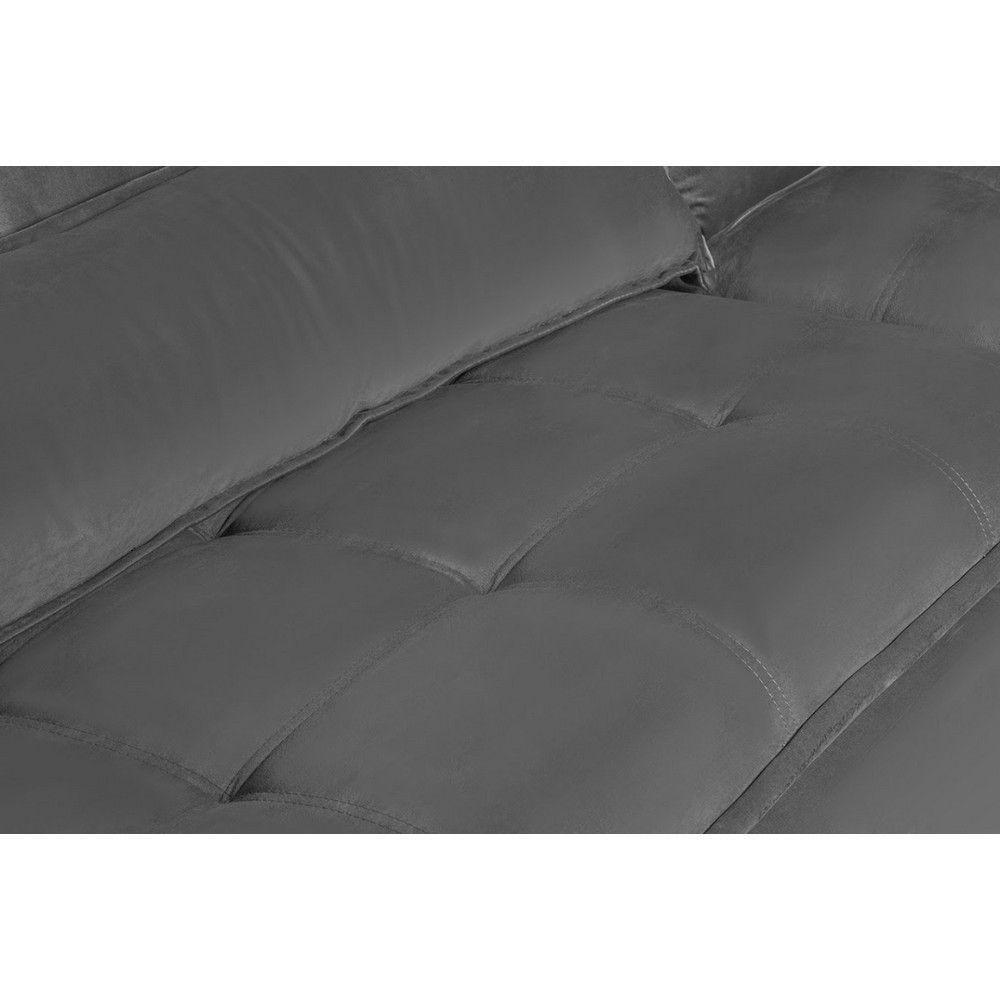 Sofá Modular 5 Lugares 2.50M Retrátil E Reclinável Cinza - 4