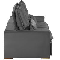 Sofá Modular 5 Lugares 2.50M Retrátil E Reclinável Cinza - 6