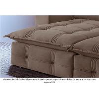 Sofá Retrátil E Reclinável 2,50m 4 Lugares Bege - 6