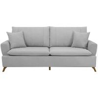 Sofa 3 Lugares 180 Cm Eron Linho Cinza Vazzano Cinza - 9