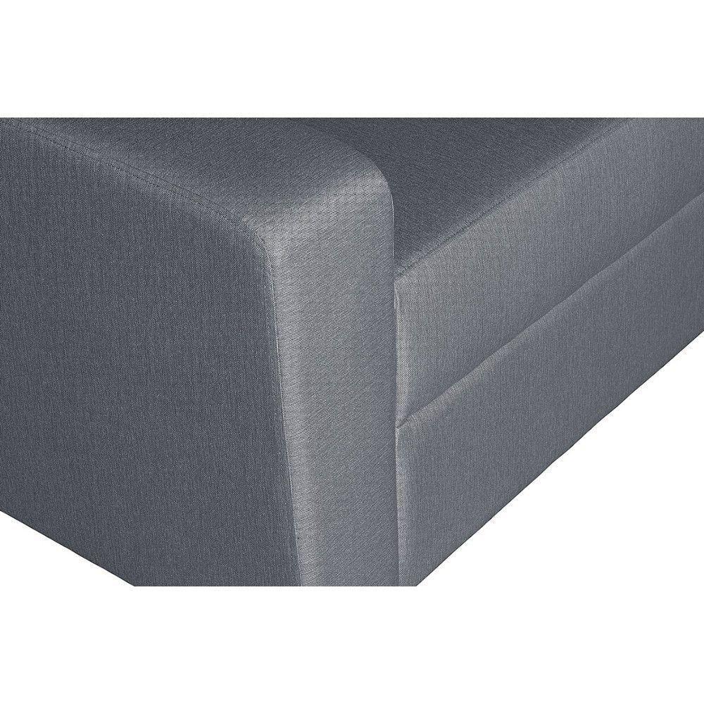 Sofá Living Com 4 Lugares 2.20M Linho Corriente Cinza - 4