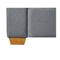 Sofá Living Com 4 Lugares 2.20M Linho Corriente Cinza - 2