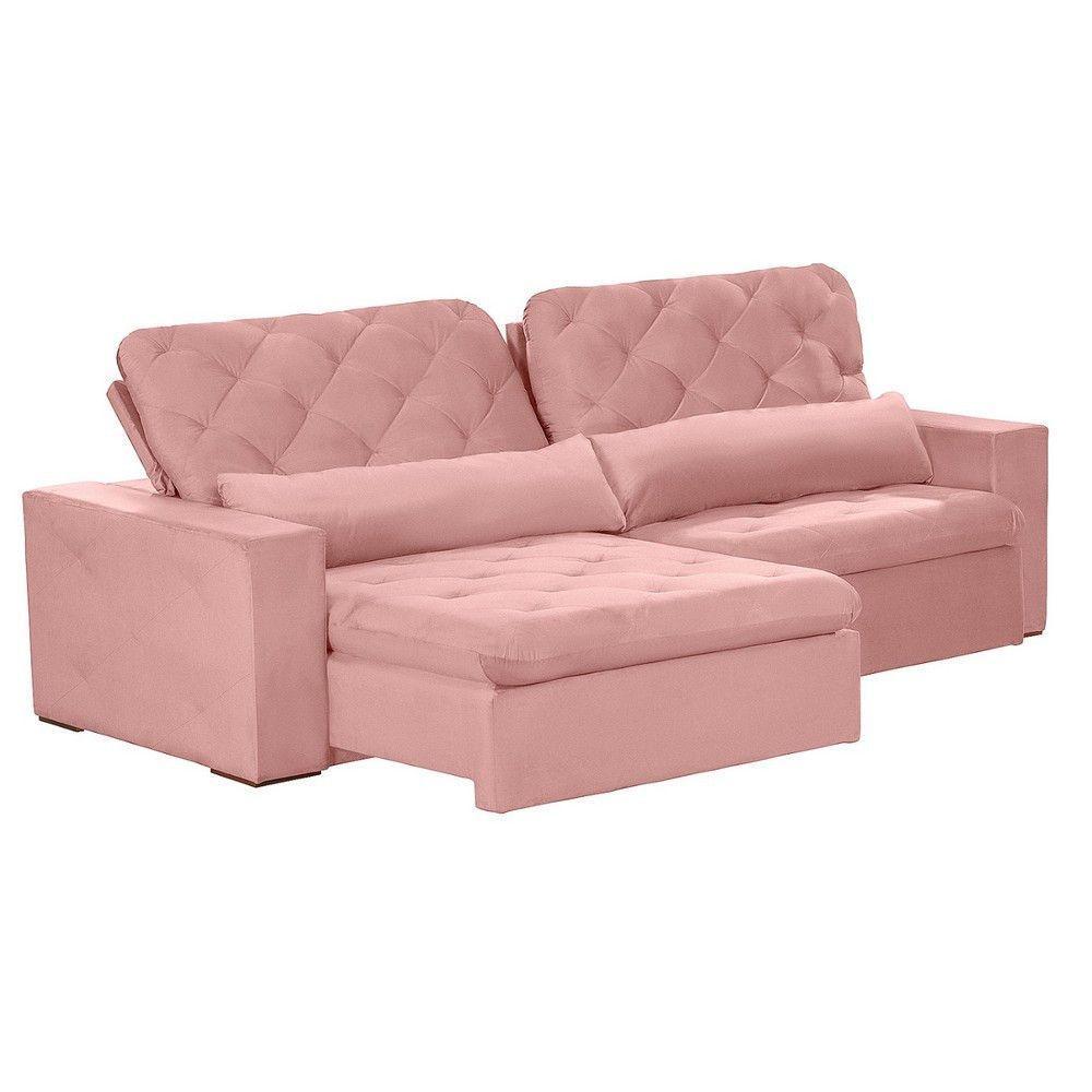 Sofá Modular 5 Lugares 2.50M Retrátil E Reclinável Rose - 7