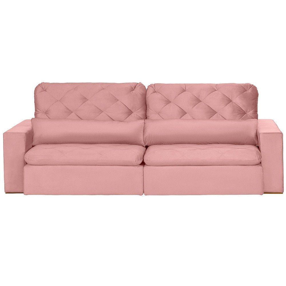 Sofá Modular 5 Lugares 2.50M Retrátil E Reclinável Rose - 10