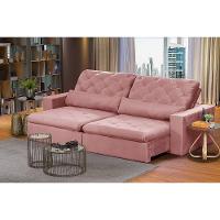 Sofá Modular 5 Lugares 2.50M Retrátil E Reclinável Rose - 1