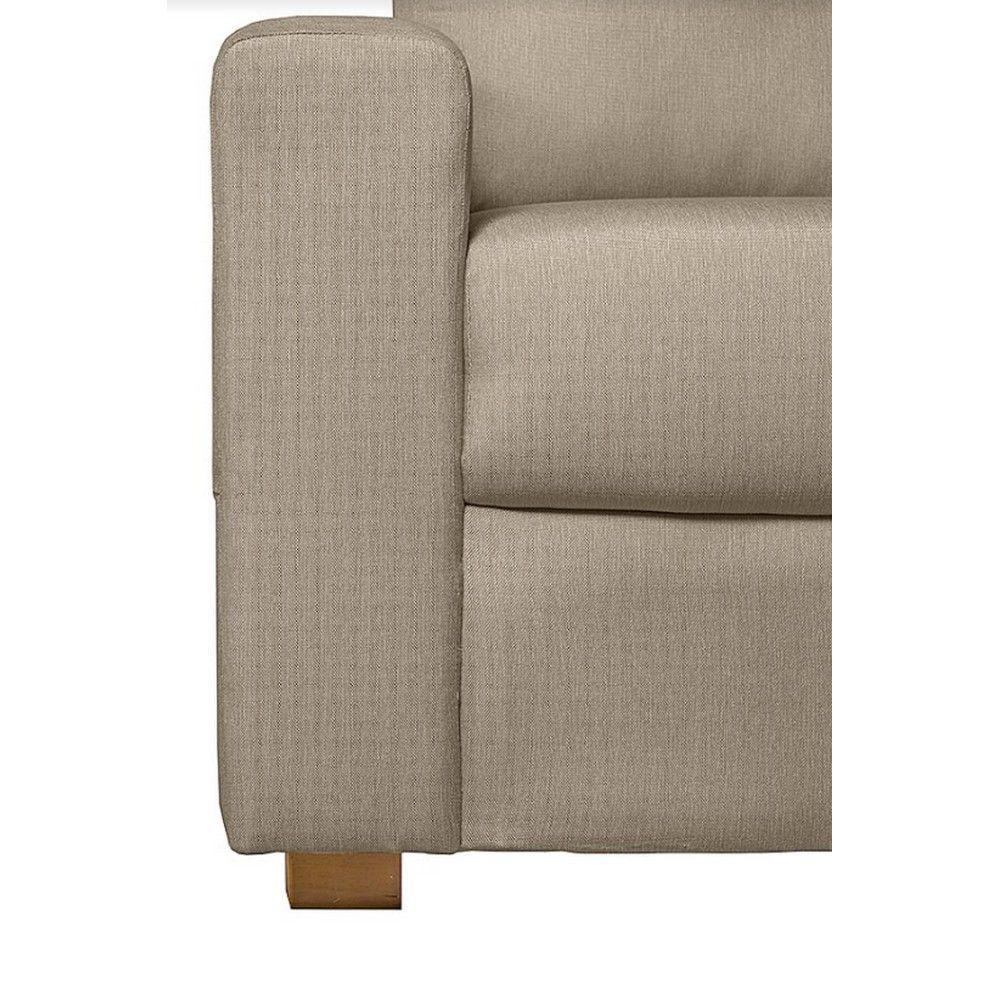 Sofá Maceió Living Com 3 Lugares 2.00M Linho Corriente Bege - 4