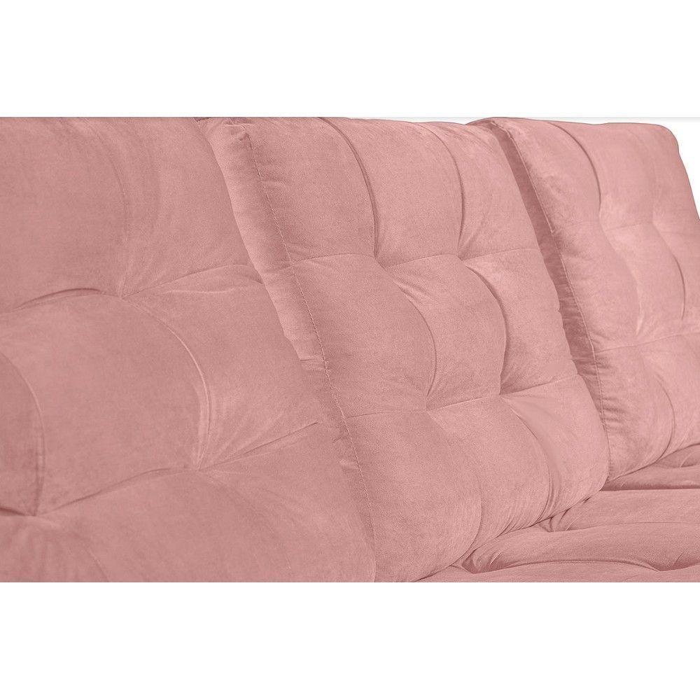 Sofá Modular 6 Lugares Retrátil E Reclinável 3.05M Rose - 2