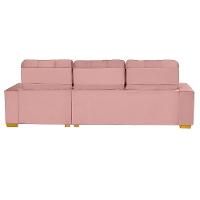 Sofá Modular 6 Lugares Retrátil E Reclinável 3.05M Rose - 3