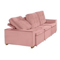 Sofá Modular 6 Lugares Retrátil E Reclinável 3.05M Rose - 5