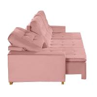 Sofá Modular 6 Lugares Retrátil E Reclinável 3.05M Rose - 6