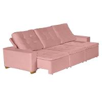 Sofá Modular 6 Lugares Retrátil E Reclinável 3.05M Rose - 8