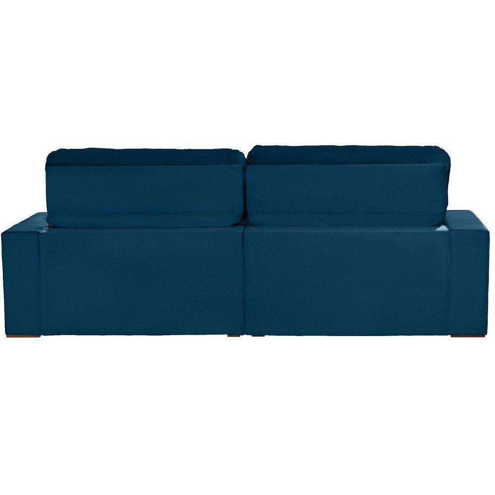 Sofá 6 Lugares Modular 2.90M Retrátil E Reclinável Azul - 3