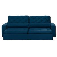 Sofá 6 Lugares Modular 2.90M Retrátil E Reclinável Azul - 10