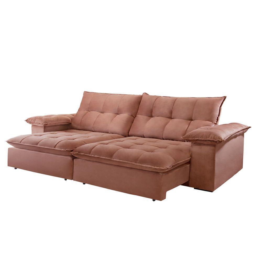 Sofá Retrátil E Reclinável Atlanta 1,80m 02 Lugares Cobre - 9