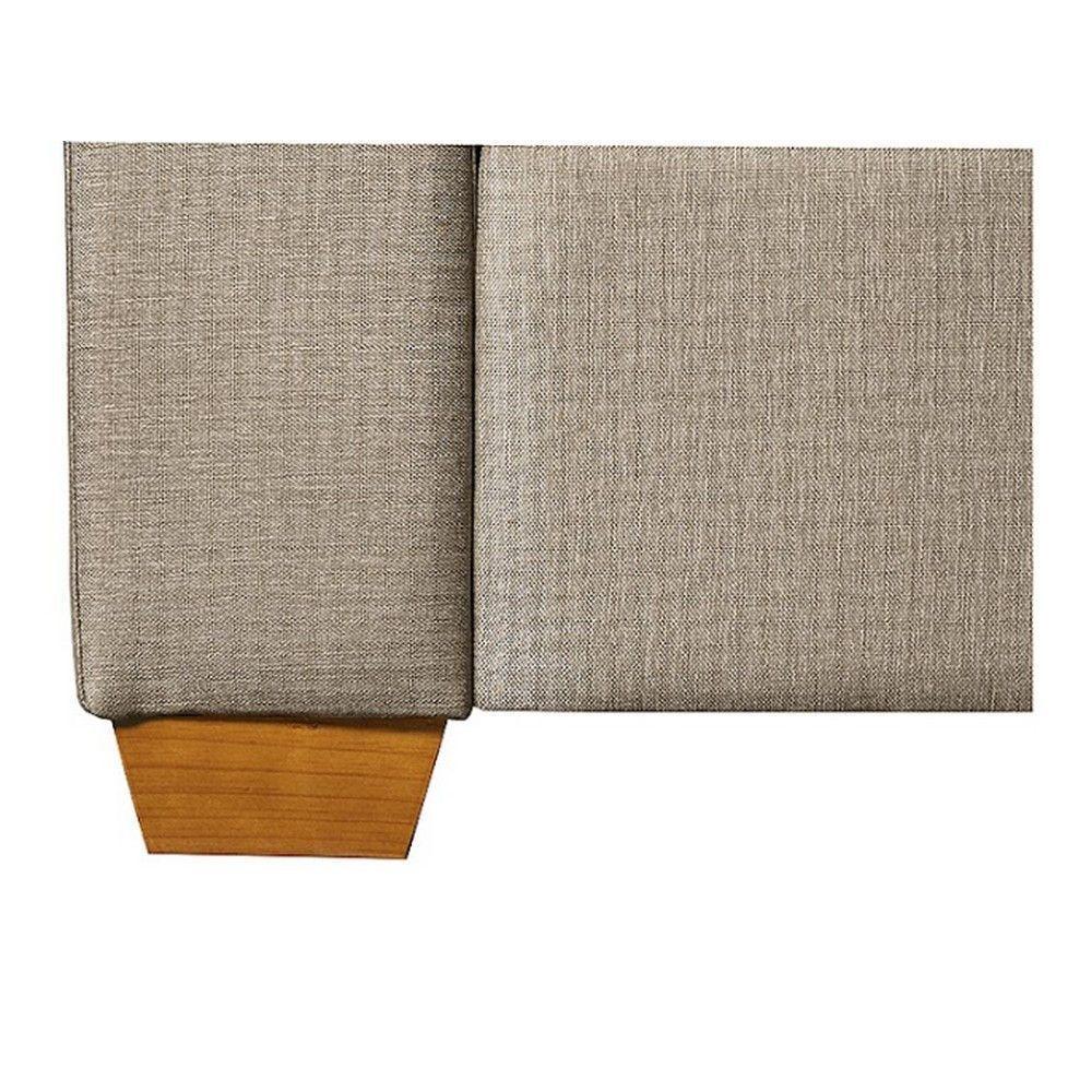 Sofá Living Com 3 Lugares 2.00M Linho Corriente Bege - 2