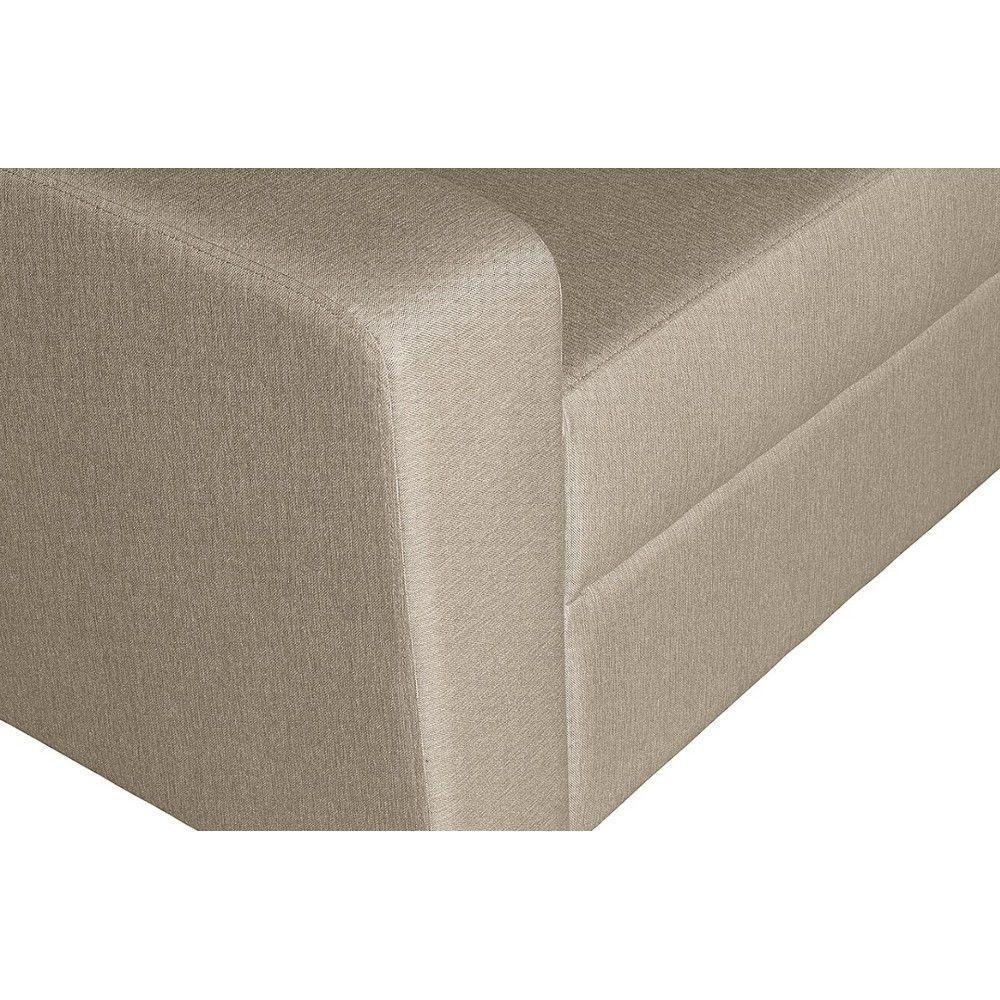 Sofá Living Com 3 Lugares 2.00M Linho Corriente Bege - 4