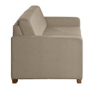 Sofá Living Com 3 Lugares 2.00M Linho Corriente Bege - 11