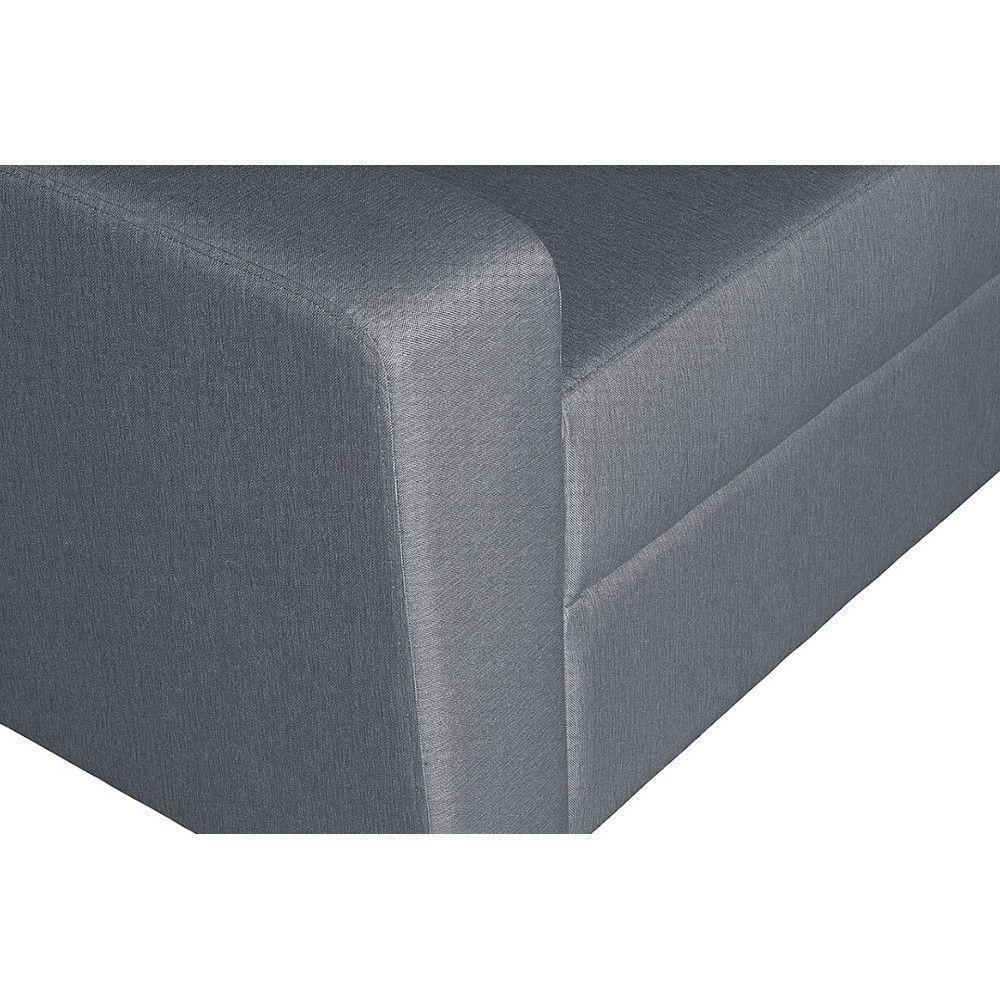 Sofá Living Com 3 Lugares 2.00M Linho Corriente Cinza - 4
