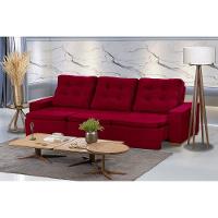 Sofá Modular 6 Lugares Retrátil E Reclinável 3.05M Vermelho - 1