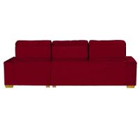 Sofá Modular 6 Lugares Retrátil E Reclinável 3.05M Vermelho - 3