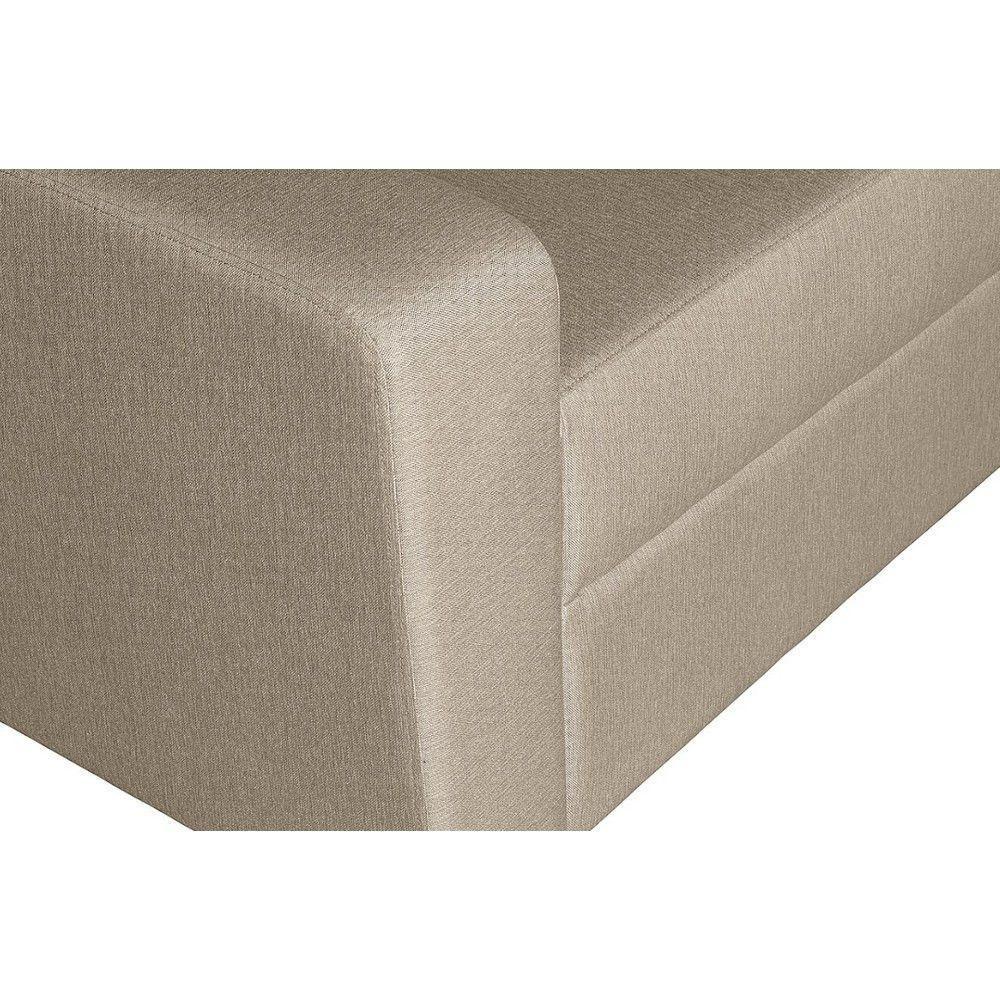 Sofá Living Com 4 Lugares 2.20M Linho Corriente Bege - 4